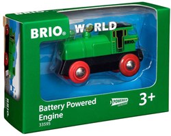 Brio Green battery-powered locomotive - toy train 33595