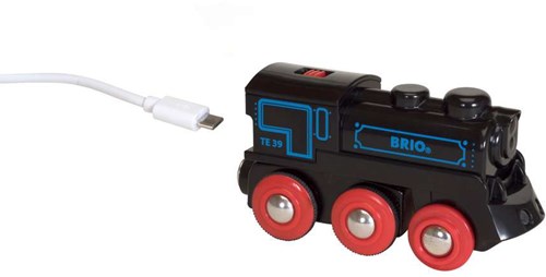 Brio Rechargeable locomotive train with mini USB cable - 33599 - sustainable toy-3