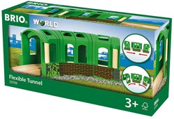 Brio flexible tunnel - green toy train accessory - 33709