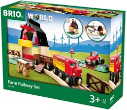 Brio Farm Railway wooden train set - 33719 - sustainable toy