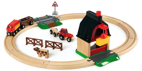 Brio Farm Railway wooden train set - 33719 - sustainable toy-2
