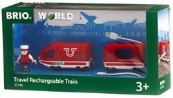 Brio Rechargeable Red Passenger Train with USB Cable - Toy Train