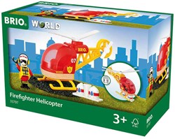 Brio firefighter helicopter toy - rescue helicopter 33797