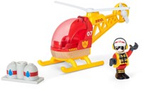 Brio firefighter helicopter toy - rescue helicopter 33797-3