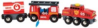 Brio fire engine toy train - Firefighting train 33844-3