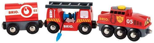 Brio fire engine toy train - Firefighting train 33844-3