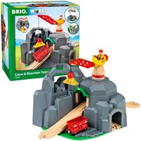 Brio Large Goldmine Playset with Sound Tunnel and Crane - Wooden Train Track-2