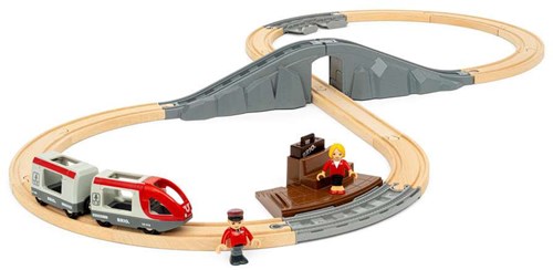 Brio train set starter set - toy train set for kids aged 3+-3