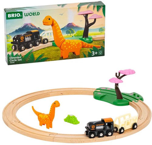 Brio Dinosaur toy train set - wooden railway with dinosaurs-2
