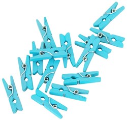 Globos mini pegs blue 24 pieces decoration crafting