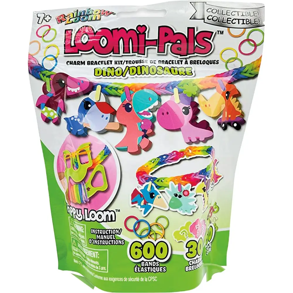 Bandai Rainbow Loom Loomi-Pals set - colourful bracelet craft kit