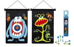 Scratch magnetic dartboard - Monsters 55x36cm double-sided toy