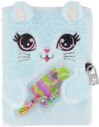 Lobbes diary cat plush with lock A5 - secret book for kids