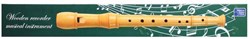 Lobbes wooden recorder musical instrument for kids 8 holes