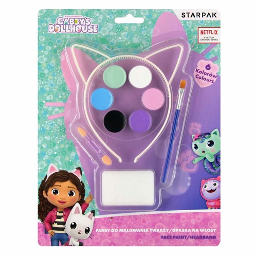 Lobbes face paint set Gabby's Dollhouse with headband and accessories