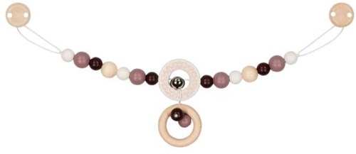 Heimess pram chain wood - colourful baby toy 40cm-2