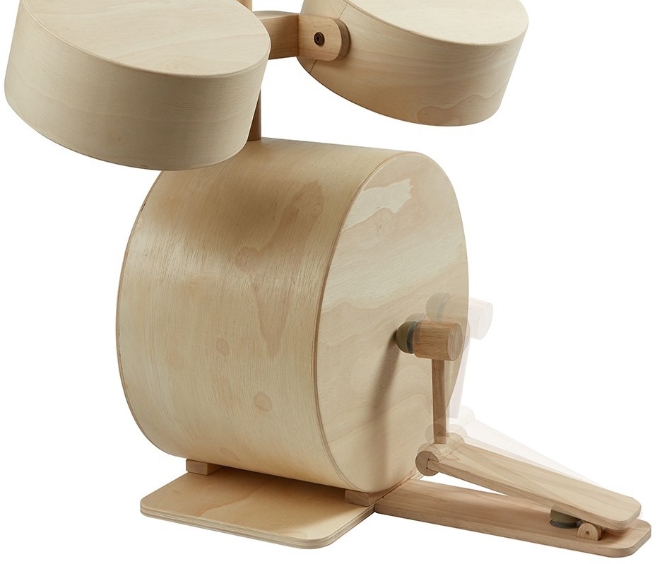 Plan toy solid wood drum on sale
