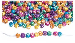 Colorations wooden lacing beads flower - educational toy 225 grams