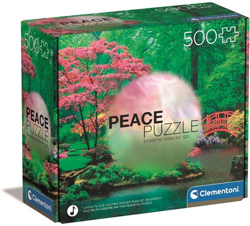 Clementoni puzzle 500 pieces Peace - colorful jigsaw for adults