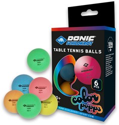 Schildkröt table tennis balls Color Popps poly 40+ quality 6 pieces colorful