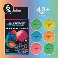 Schildkröt table tennis balls Color Popps poly 40+ quality 6 pieces colorful-2