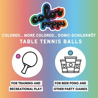 Schildkröt table tennis balls Color Popps poly 40+ quality 6 pieces colorful-3