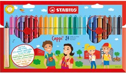 Stabilo felt-tip pens Cappi Case - 24 colours - washable