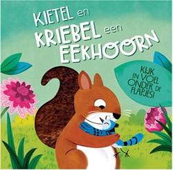 Lantaarn touch-and-feel forest animals interactive flap book for toddlers
