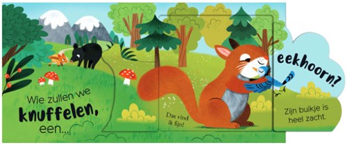 Lantaarn touch-and-feel forest animals interactive flap book for toddlers-2