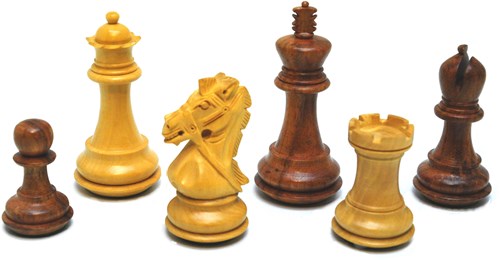 HOT Games chess pieces set Rein Knight hand-carved wood 96mm