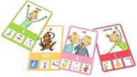 Kosmos quartet game The Sweet Sisters letter quartet educational card game-2