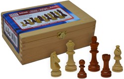 HOT Games Chess Set wood blank/br.L.box Kh.89 Mt.5
