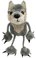The Puppet Company finger puppet wolf - hand puppet grey animal toy