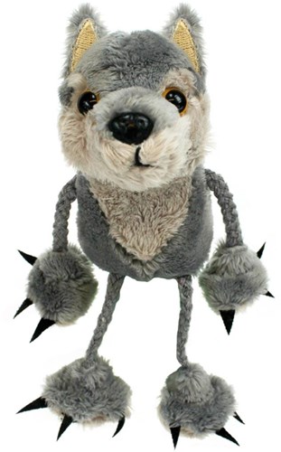 The Puppet Company finger puppet wolf - hand puppet grey animal toy