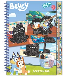 Totum Bluey creative scratch book with stickers and coloring pages - luxury activity book
