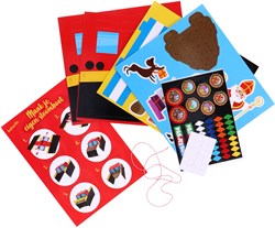 Craft set steamboat Sinterklaas - creative toy paper stickers