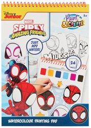 Canenco Spidey watercolour colouring book for kids - Marvel Spider-Man