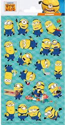 Totum stickers Minions 4 glitter stickers for kids - Despicable Me