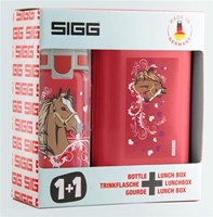 SIGG School set horses - water bottle and lunchbox - BPA-free - multicolor-3