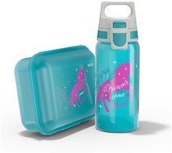 SIGG School Set - Unicorn water bottle and lunch box for kids