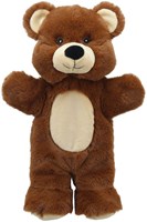 The Puppet Company cuddly bear - walking hand puppet made from recycled material-3