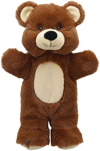 The Puppet Company cuddly bear - walking hand puppet made from recycled material-3