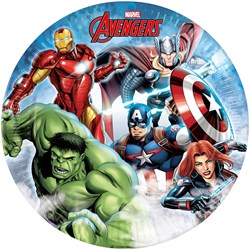 Globos Avengers paper plates FSC 8 pieces Marvel party
