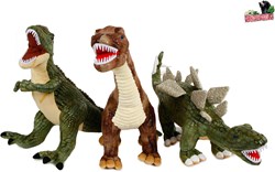 DinoWorld dinosaur plush toy with plastic teeth 62-73cm
