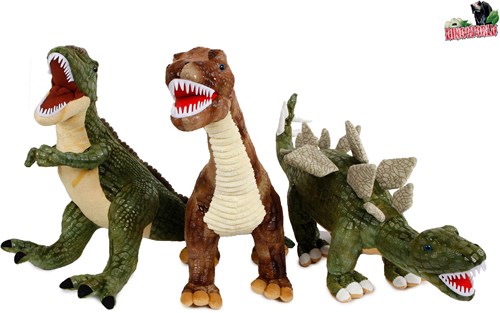DinoWorld dinosaur plush toy with plastic teeth 62-73cm