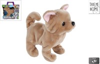 Take Me Home plush walking dog brown 21cm cuddly toy for kids