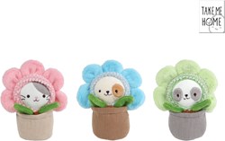 Take Me Home plush cat in pot 16cm - cute cuddly toy