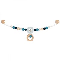 Heimess pram chain wood - colourful baby toy 40cm