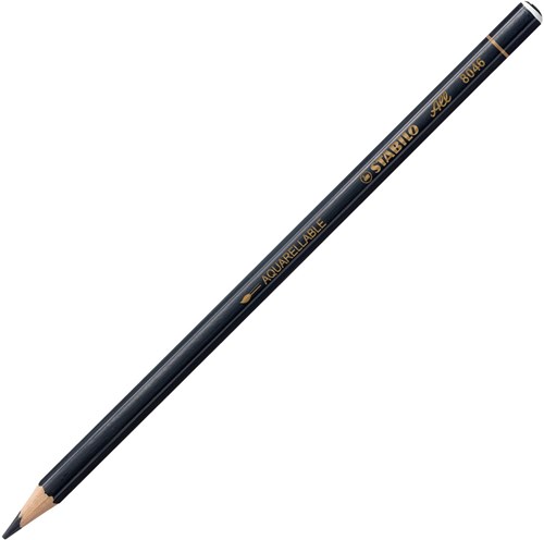Stabilo black colored pencil - special pencil for all surfaces-2