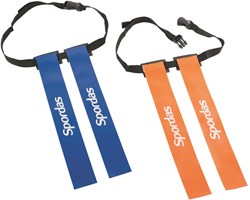 Spordas Flag Rugby Belts set of 6 adjustable rugby belts blue